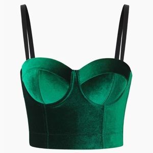 Green bustier NWT